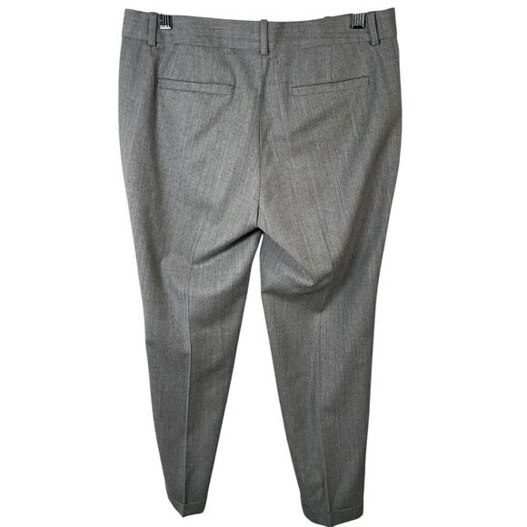 J.Crew Café Capri Pants Size 6 Tollegno 1900 Italian Wool Gray Dress Trousers - Picture 2 of 10